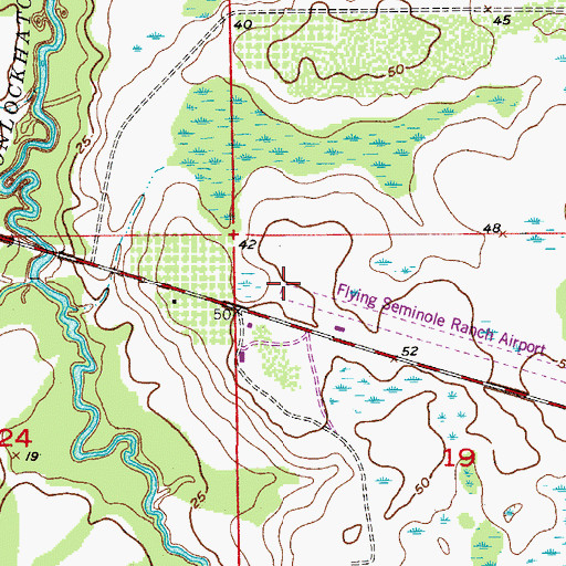 Topographic Map of Oviedo Fire Department Station 3, FL