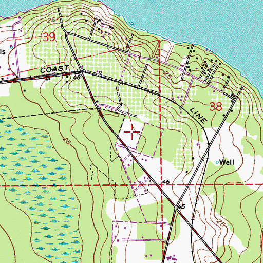 Topographic Map of Winter Springs Fire Department Station 28, FL