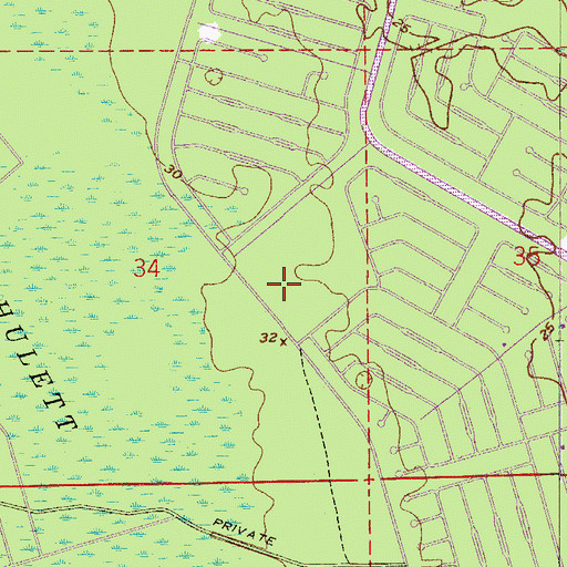 Topographic Map of Palm Coast Fire Department Station 23, FL