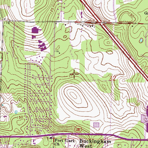 Topographic Map of Alachua County Fire Rescue Station 16, FL