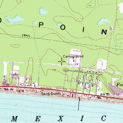 Topographic Map of Destin Fire Control District Station 10, FL