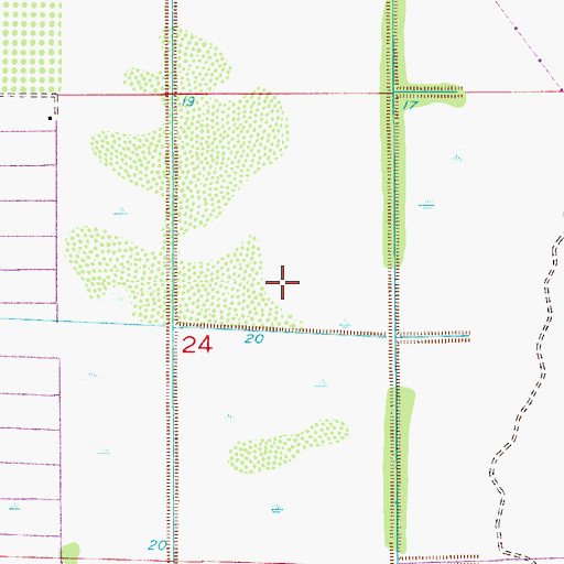 Topographic Map of Brevard County Fire Rescue Station 89, FL