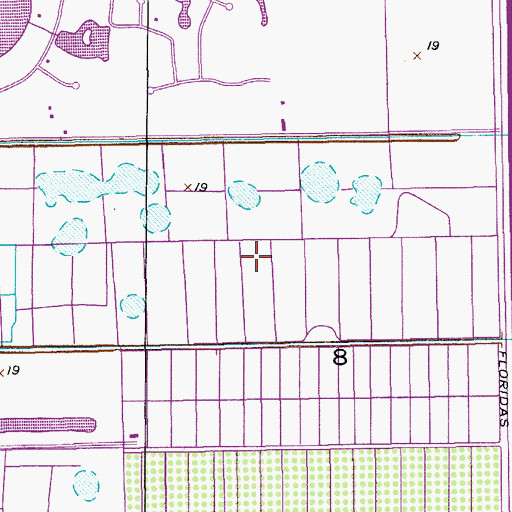 Topographic Map of Palm Beach County Fire Rescue Station 48, FL
