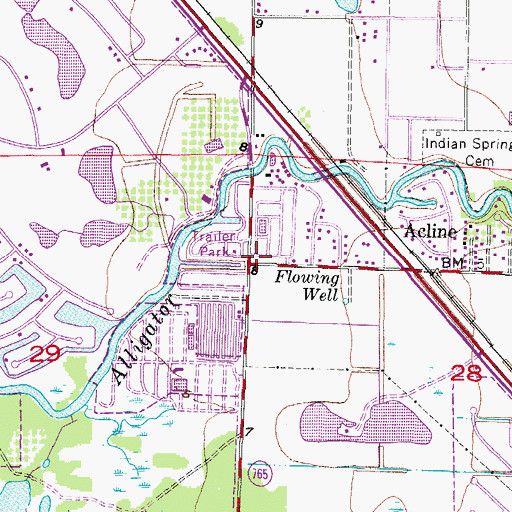 Topographic Map of Punta Gorda Fire Department Station 2, FL