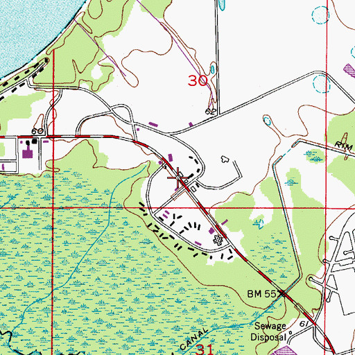 Topographic Map of Avon Park Correctional Institution Fire Department, FL