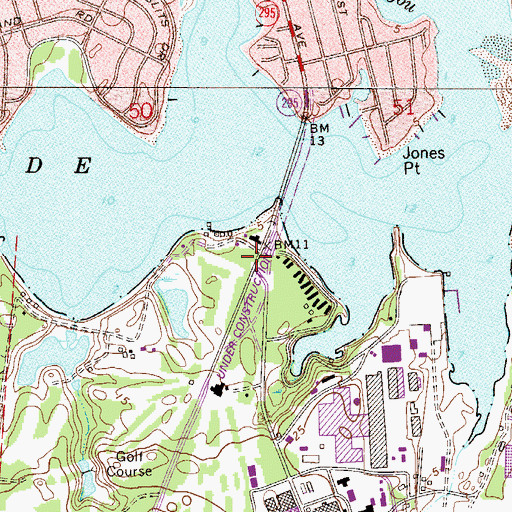 Topographic Map of Naval Air Station Regional Fire and Emergency Services Station 4, FL