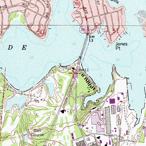 Topographic Map of Naval Air Station Regional Fire and Emergency Services Station 1, FL