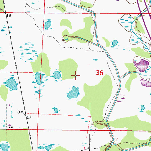 Topographic Map of Sarasota County Fire Department Station 15, FL