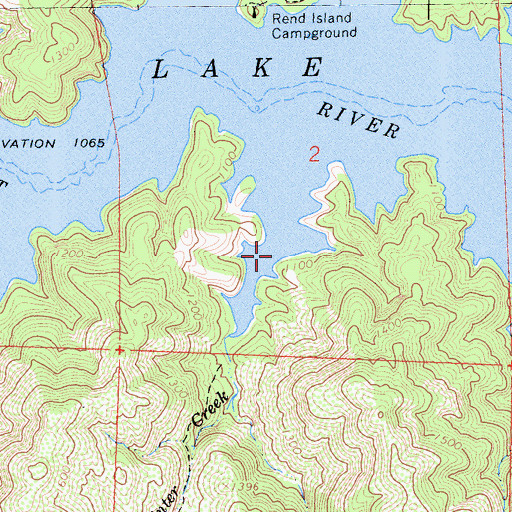 Topographic Map of Painter Creek, CA