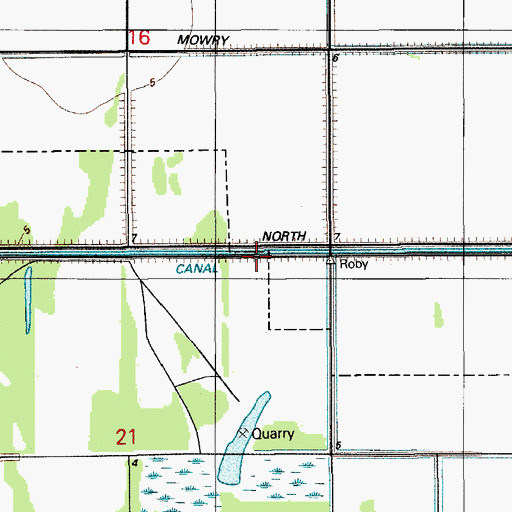 Topographic Map of Miami - Dade County Village of Homestead Fire Rescue Station 66, FL