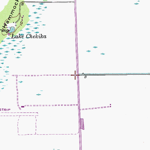 Topographic Map of Everglades National Park East Everglades Station, FL