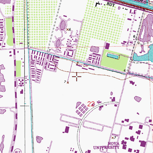 Topographic Map of Broward Fire Academy, FL
