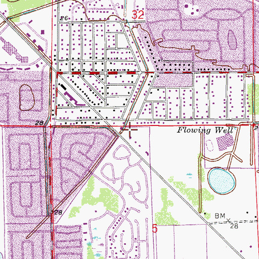 Topographic Map of Caloosahatchee Forestry Center, FL
