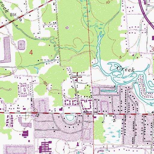 Topographic Map of Caloosahatchee Forestry Center, FL