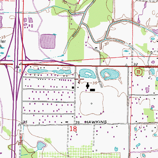 Topographic Map of Sarasota County Fire Department Station 16, FL