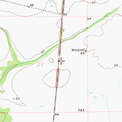 Topographic Map of Okeechobee County Fire Rescue Station 4, FL