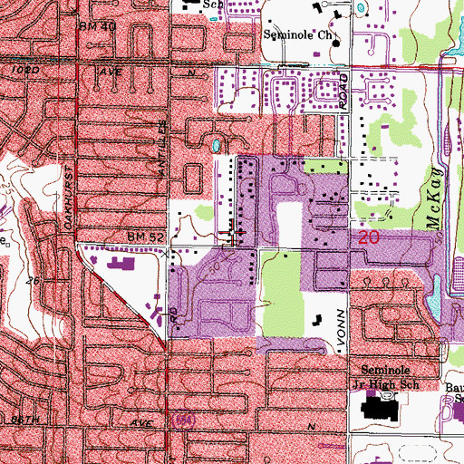 Topographic Map of Pinellas Suncoast Fire and Rescue Station 28, FL