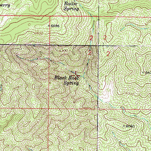 Topographic Map of Black Rock Spring, AZ