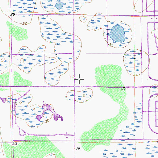 Topographic Map of Lehigh Acres Fire Control and Rescue District Station 105 Headquarters, FL