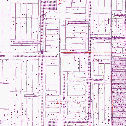 Topographic Map of Cape Coral Fire Department Station 9, FL