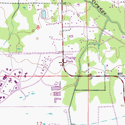 Topographic Map of Tice Fire Department Protection and Rescue District Station 2, FL