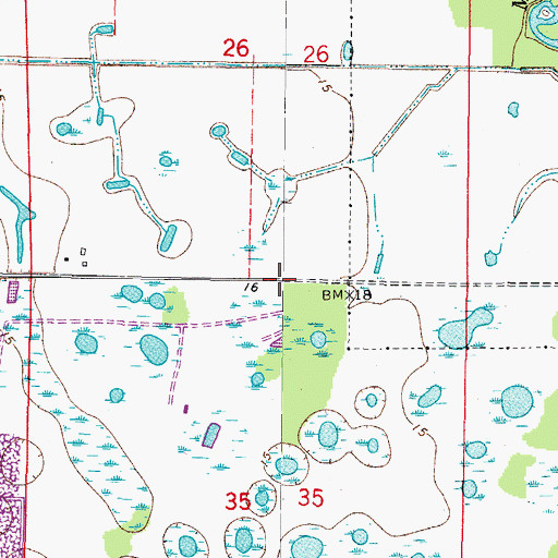 Topographic Map of Venice Fire Department Station 53, FL