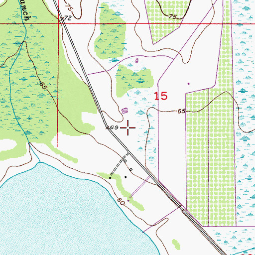 Topographic Map of Orange County Fire Rescue Station 77, FL