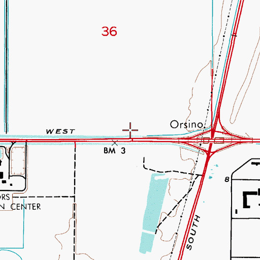 Topographic Map of Kennedy Space Center / Cape Canaveral Air Force Station Fire Station 2, FL