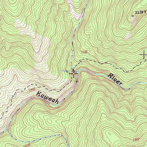 Topographic Map of Panther Creek, CA