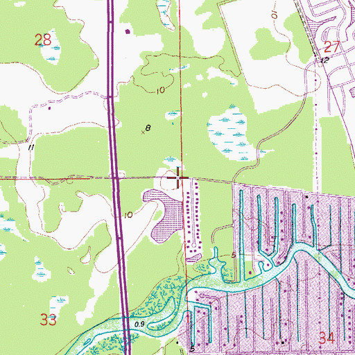 Topographic Map of Bonita Springs Fire Control and Rescue District Station 5, FL