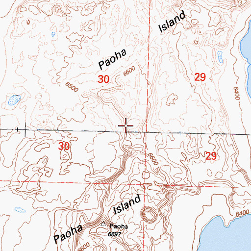 Topographic Map of Paoha Island, CA