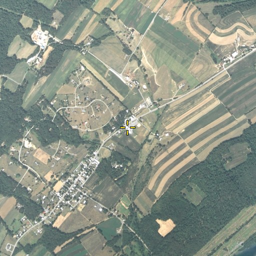 Aerial/Satellite Image of Marklesburg Volunteer Fire Company Station 3, PA