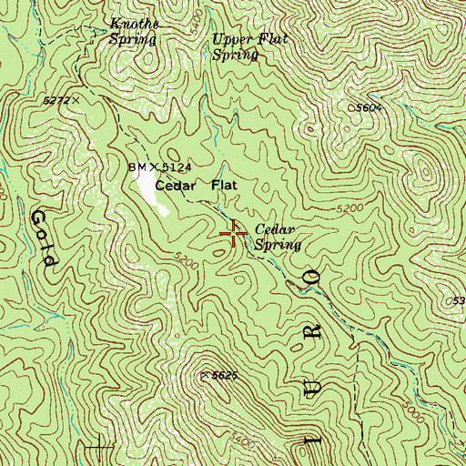 Topographic Map of Cedar Spring, AZ