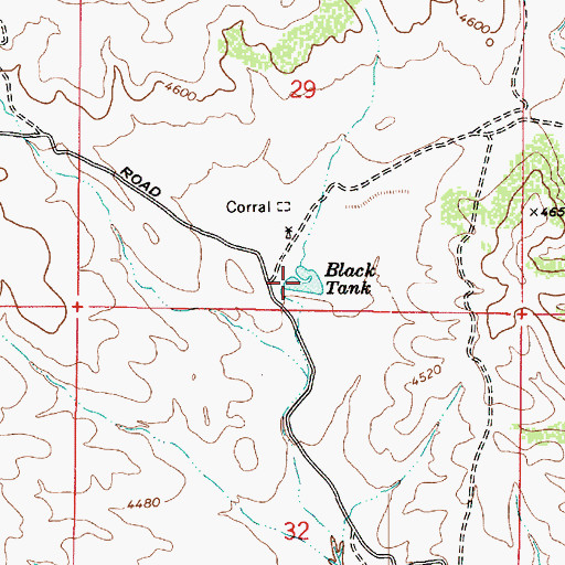 Topographic Map of Black Tank, AZ