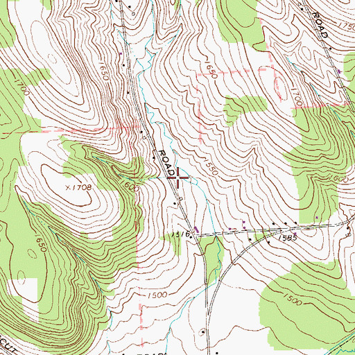 Topographic Map of Elgin - Beaverdam Hose Company Station 75, PA