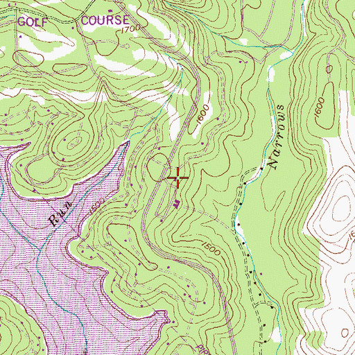 Topographic Map of Treasure Lake Volunteer Fire Company Station 35, PA