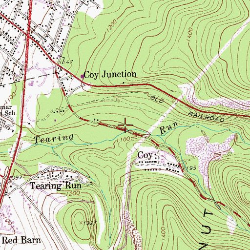 Topographic Map of Indiana County Fire Academy, PA