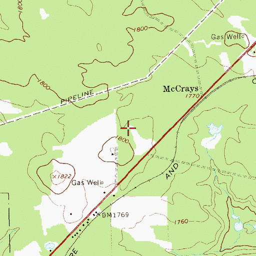 Topographic Map of United States Forest Service Marienville Ranger Station, PA