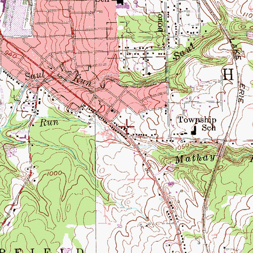 Topographic Map of Hempfield Township Volunteer Fire Department Station 2, PA