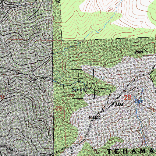 Topographic Map of Payne Spring Cabin, CA