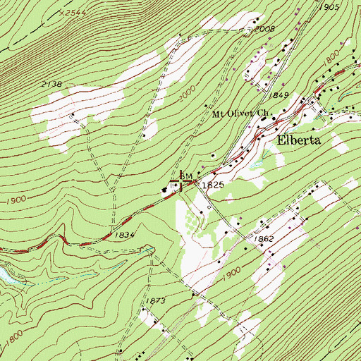 Topographic Map of Sinking Valley Volunteer Fire Company Station 24, PA