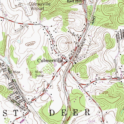 Topographic Map of West Deer Township Volunteer Fire Department 1 Station 288, PA