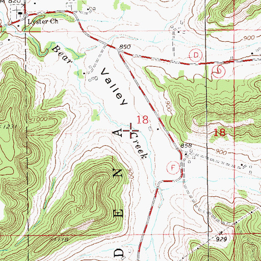 Topographic Map of Klopp Farm, WI
