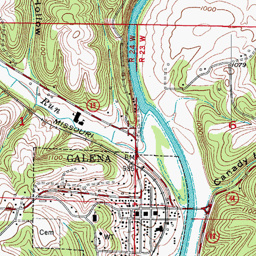 Topographic Map of Limberlost Camp (historical), MO