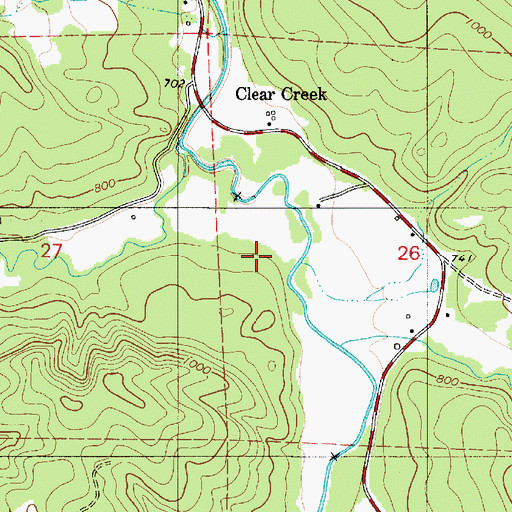 Topographic Map of Bero Field, OR