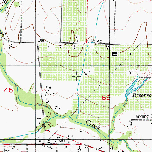 Topographic Map of Stan Jost Airport, OR
