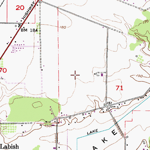 Topographic Map of Smith Private Airport (historical), OR