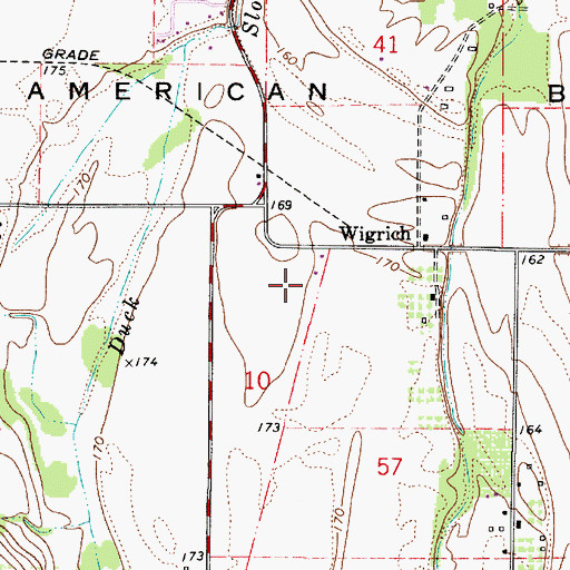 Topographic Map of Faust Field, OR
