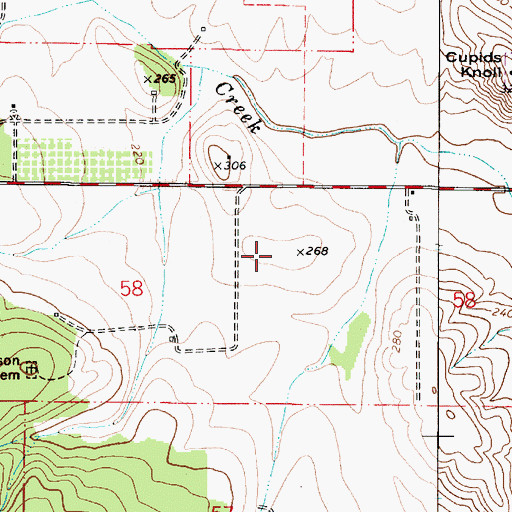 Topographic Map of JPM Airport, OR