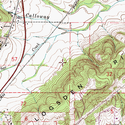 Topographic Map of Flying Tom Airport, OR